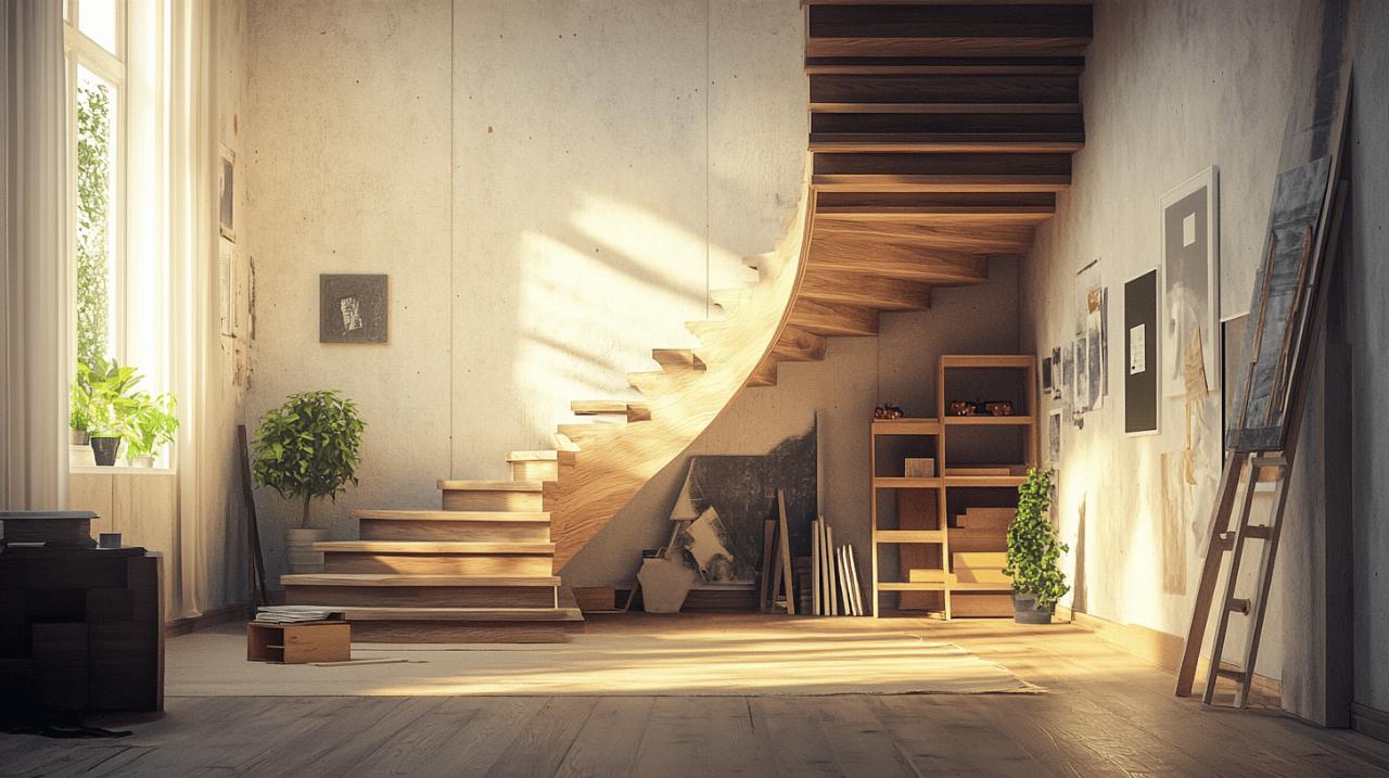 Comment installer un escalier quart tournant en respectant les normes de securite ?